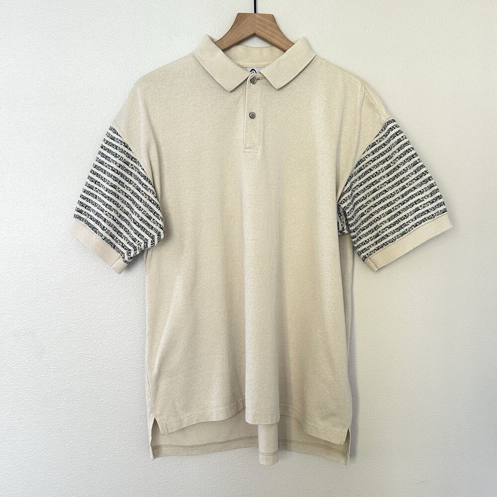 Vintage 90s HEAD Sportswear Abstract Polo Sz XL Collared Golf Tennis Retro Indie